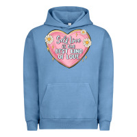 Pigment Pebble Blue self love is the best kind of love malias Urban Hoodie - MaliasSmallBusiness