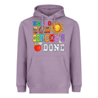 Lavender hello sun schools done Heavyweight Hoodie - HRA Design Shop