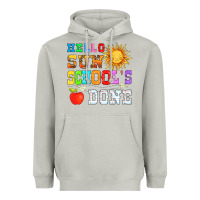 Moon Dust hello sun schools done Heavyweight Hoodie - HRA Design Shop