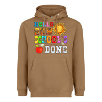 Toasted Coconut hello sun schools done Heavyweight Hoodie - HRA Design Shop
