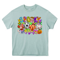Arona Spooky Vibes Ghost Heavy Core Tee - CowhideDigitalArt