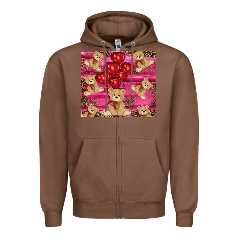 Valentine's Day Tedybear Tumbler Zipper Hoodie by RanaPortraitStore | Teevron