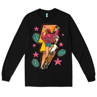 Black cowgirl with lightning bolt Long Sleeve Tee - texasbilliewilder