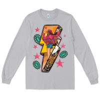 Moon Dust cowgirl with lightning bolt Long Sleeve Tee - texasbilliewilder