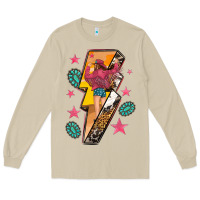 Mushroom cowgirl with lightning bolt Long Sleeve Tee - texasbilliewilder