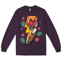 Plum cowgirl with lightning bolt Long Sleeve Tee - texasbilliewilder