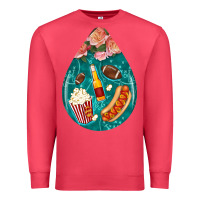 Cardinal american football and western roses teardrop Premium Sweatshirt - BundleAndBundleShop