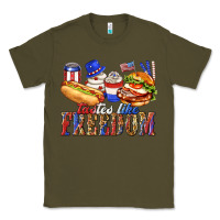 Army Green tastes like freedom with leopard Classic Tee - texasbilliewilder