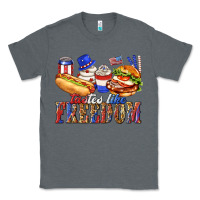Charcoal Heather tastes like freedom with leopard Classic Tee - texasbilliewilder