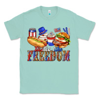 Seafoam tastes like freedom with leopard Classic Tee - texasbilliewilder