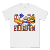 White tastes like freedom with leopard Classic Tee - texasbilliewilder