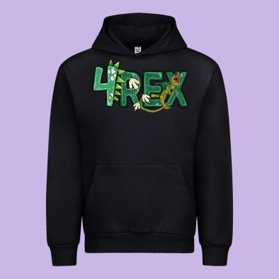 Four Rex Urban Hoodie Designed By Maliassmallbusiness
