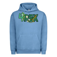 Pigment Pebble Blue four rex Urban Hoodie - MaliasSmallBusiness