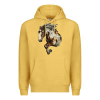 Antique Gold Mustang Horse Premium Hoodie - LillyAllenDesigns