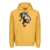 Mustard Mustang Horse Premium Hoodie - LillyAllenDesigns