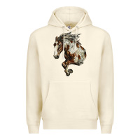 Sandshell Mustang Horse Premium Hoodie - LillyAllenDesigns