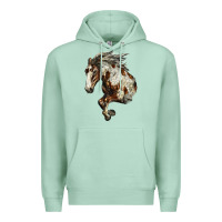 Seafoam Mustang Horse Premium Hoodie - LillyAllenDesigns