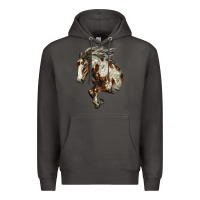 Smoke Mustang Horse Premium Hoodie - LillyAllenDesigns