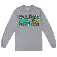 Heather Grey created with a purpose Long Sleeve Tee - texasbilliewilder