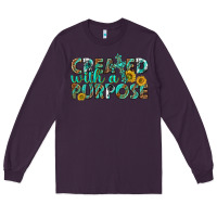 Plum created with a purpose Long Sleeve Tee - texasbilliewilder
