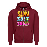 Burgundy sun salt sand Zipper Hoodie - texasbilliewilder