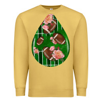 Antique Gold american football and western roses teardrop Premium Sweatshirt - BundleAndBundleShop