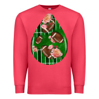 Cardinal american football and western roses teardrop Premium Sweatshirt - BundleAndBundleShop