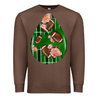 Chestnut american football and western roses teardrop Premium Sweatshirt - BundleAndBundleShop