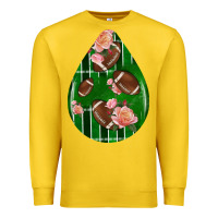 Lemon american football and western roses teardrop Premium Sweatshirt - BundleAndBundleShop