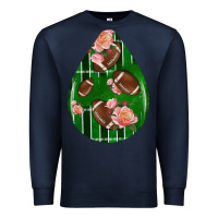 Navy american football and western roses teardrop Premium Sweatshirt - BundleAndBundleShop