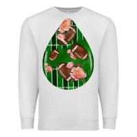 American Football And Western Roses Teardrop Premium Sweatshirt | Teevron