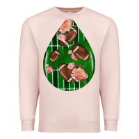 Pale Pink american football and western roses teardrop Premium Sweatshirt - BundleAndBundleShop