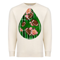 Sandshell american football and western roses teardrop Premium Sweatshirt - BundleAndBundleShop