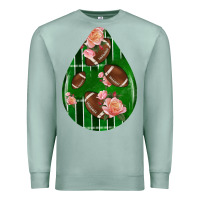 Seafoam american football and western roses teardrop Premium Sweatshirt - BundleAndBundleShop