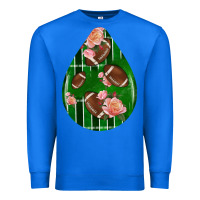 True Royal american football and western roses teardrop Premium Sweatshirt - BundleAndBundleShop