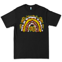 Black sunflower sports rainbow Premium Tee - RacoonDesign
