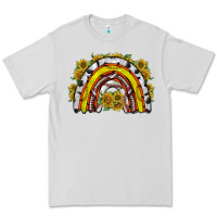 Dove Grey sunflower sports rainbow Premium Tee - RacoonDesign
