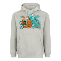 Moon Dust Winter Ice Skating Boots And Coffee Heavyweight Hoodie - FaDigitalArtStudio