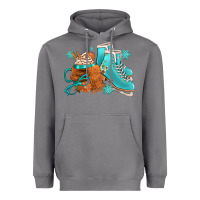 Storm Winter Ice Skating Boots And Coffee Heavyweight Hoodie - FaDigitalArtStudio