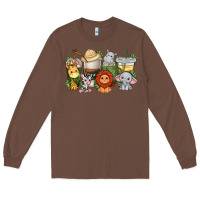 Chestnut cute baby safari animals coffee cups Long Sleeve Tee - texasbilliewilder