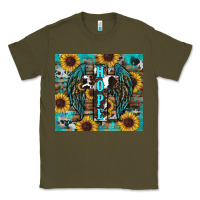 Army Green western hope sunflower's Classic Tee - RanaPortraitStore