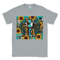 Heather Grey western hope sunflower's Classic Tee - RanaPortraitStore