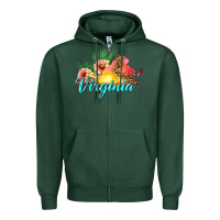 Sports Green summer virginia Zipper Hoodie - texasbilliewilder