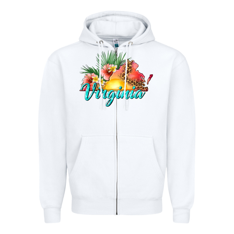 Summer Virginia Zipper Hoodie by texasbilliewilder | Teevron