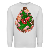 Dove Grey american football and western roses teardrop Premium Sweatshirt - BundleAndBundleShop