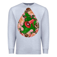 Heather Grey american football and western roses teardrop Premium Sweatshirt - BundleAndBundleShop