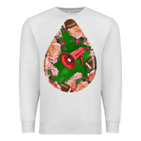 Oatmeal Heather american football and western roses teardrop Premium Sweatshirt - BundleAndBundleShop