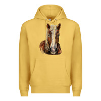 Antique Gold Belgian Horse Premium Hoodie - LillyAllenDesigns