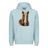 Blue Mist Belgian Horse Premium Hoodie - LillyAllenDesigns