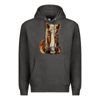 Charcoal Heather Belgian Horse Premium Hoodie - LillyAllenDesigns